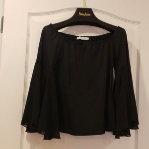 Beautiful Anne Fontaine Black Blouse.